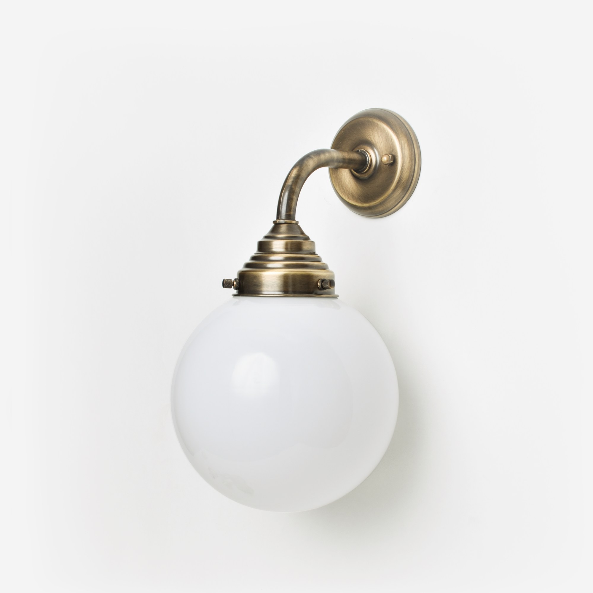 Wandlamp Bol Ø 20 Curve Brons