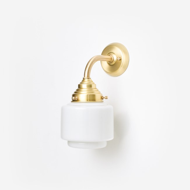 Wall Lamp Stepped Cylinder Small Curve Brass