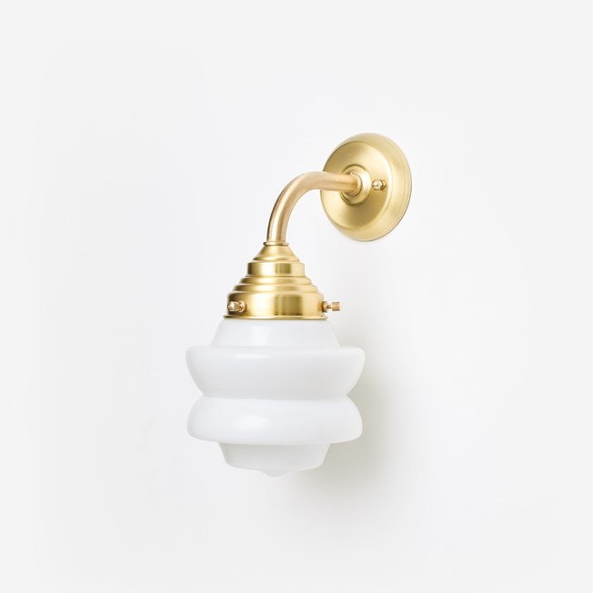 Wall Lamp Small Top Curve Brass