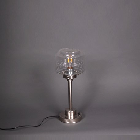 Table Lamp Stepped Cylinder Small Transparant
