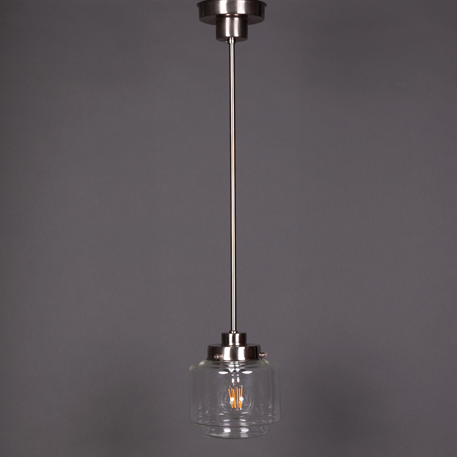 Pendant Lamp Stepped Cylinder small Transparent